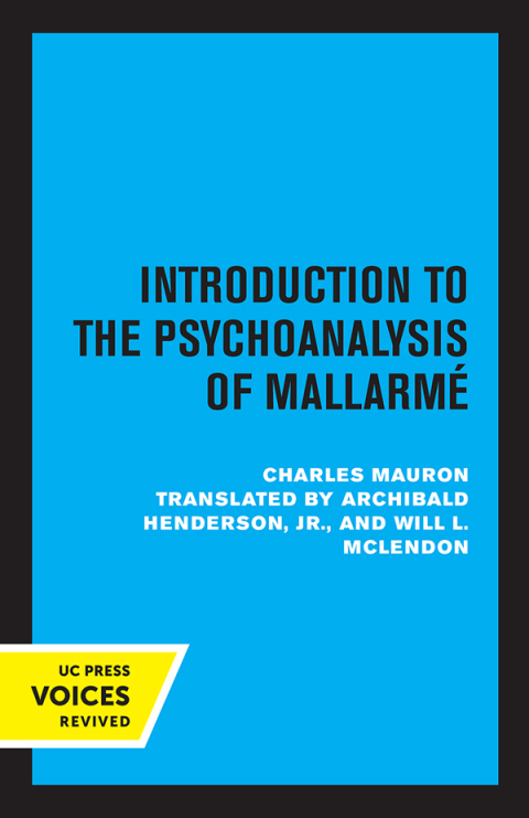 Cover image for book Introduction to the Psychoanalysis of Mallarme