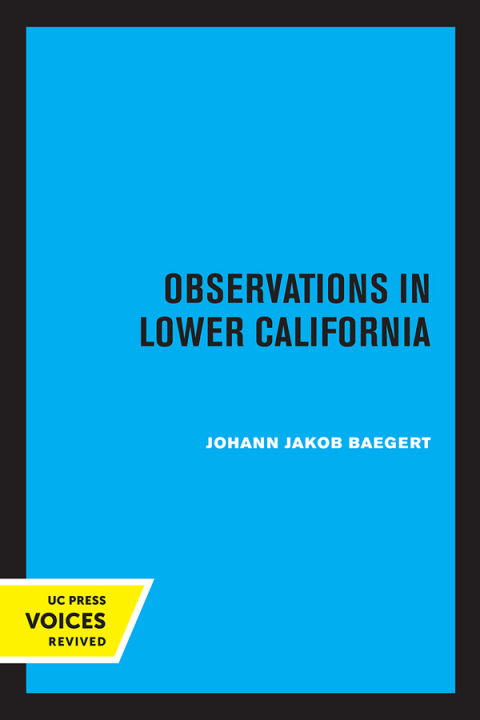 Cover image for book Observations in Lower California
