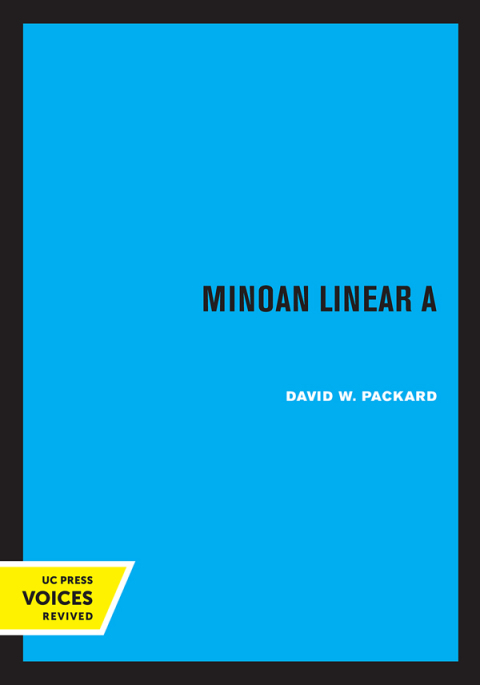 Cover image for book Minoan Linear A
