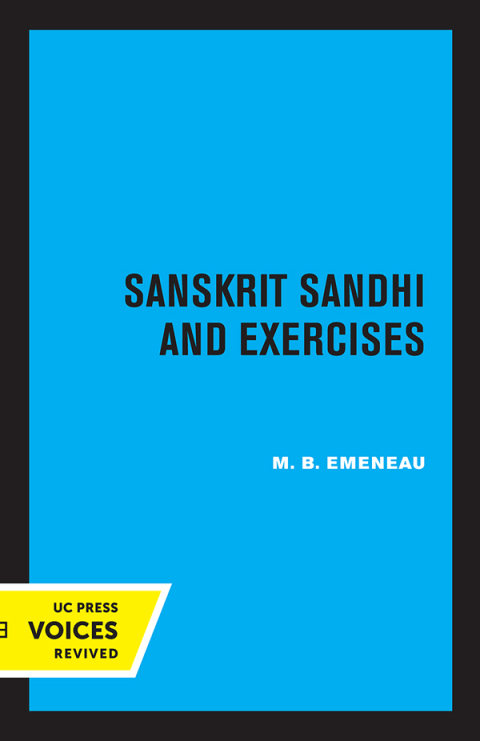 Cover image for book Sanskrit Sandhi and Exercises, Revised Edition