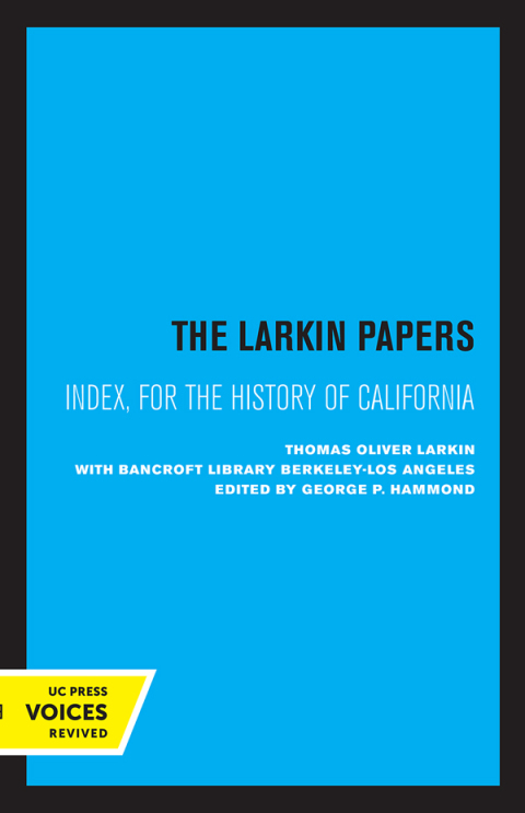 Cover image for book The Larkin Papers, Index