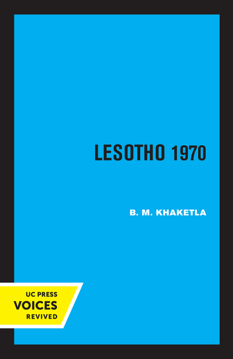 Cover image for book Lesotho 1970