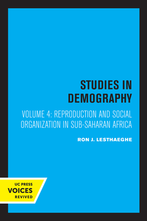 Cover image for book Reproduction and Social Organization in Sub-Saharan Africa