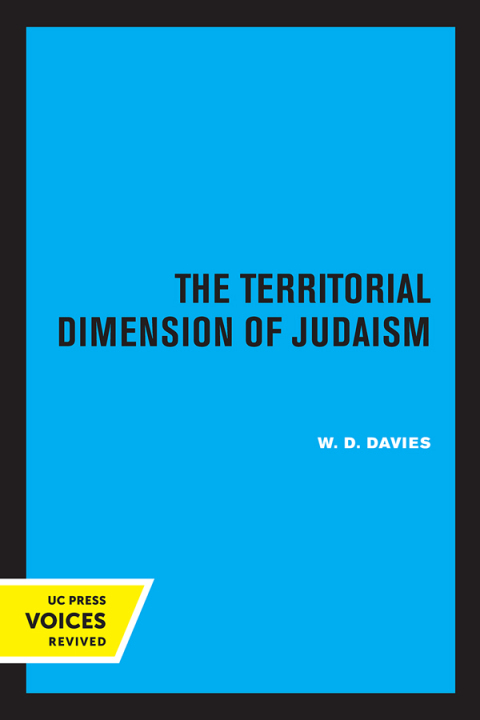 Cover image for book The Territorial Dimension of Judaism