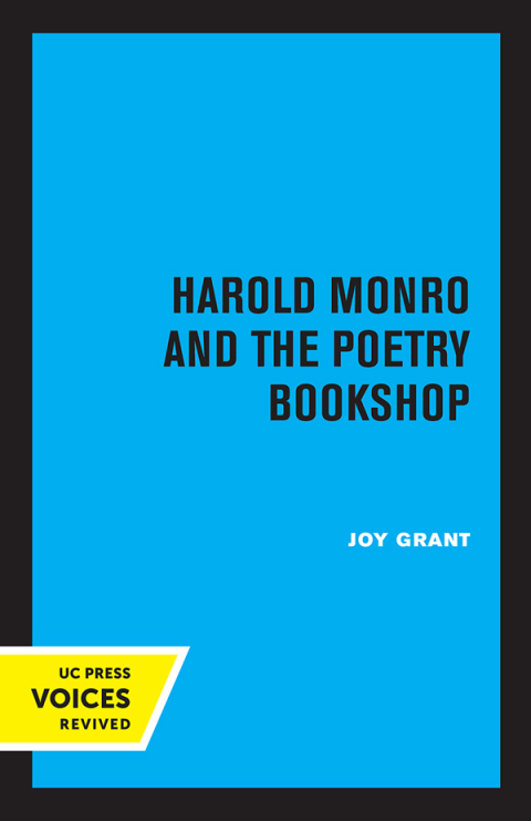 Cover image for book Harold Monro and the Poetry Bookshop