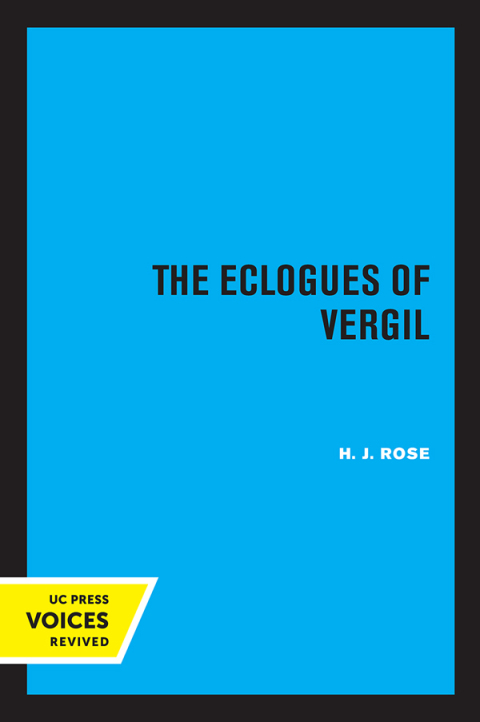 Cover image for book The Eclogues of Vergil