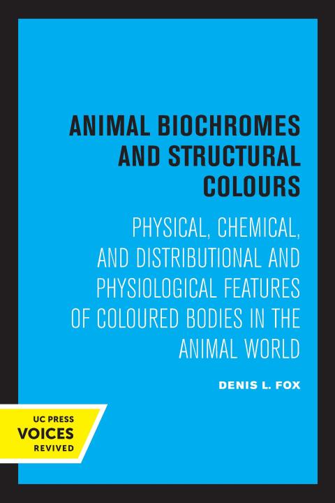 Cover image for book Animal Biochromes and Structural Colours
