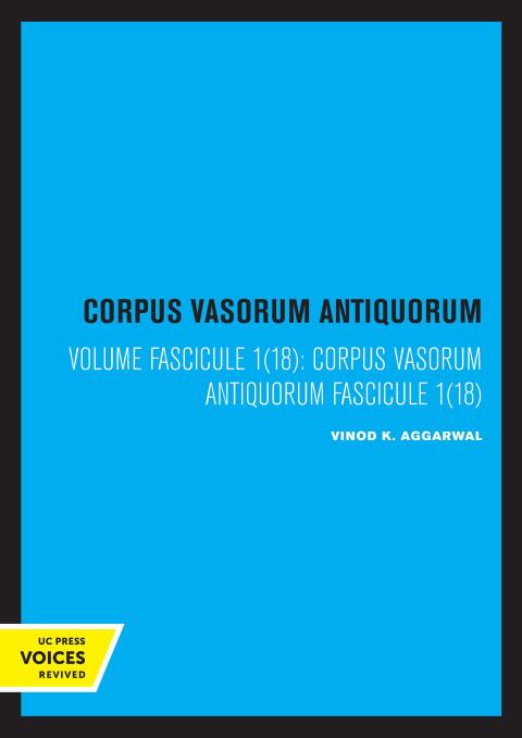 Cover image for book Corpvs Vasorvm Antiqvorvm