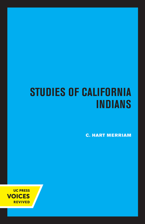 Cover image for book Studies of California Indians