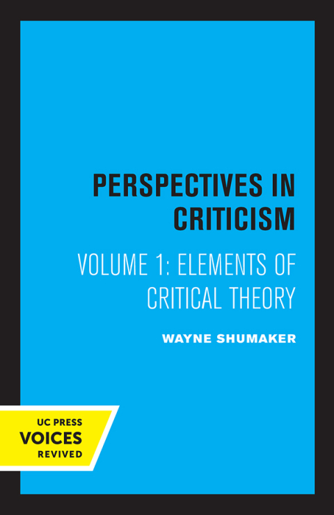 Cover image for book Elements of Critical Theory