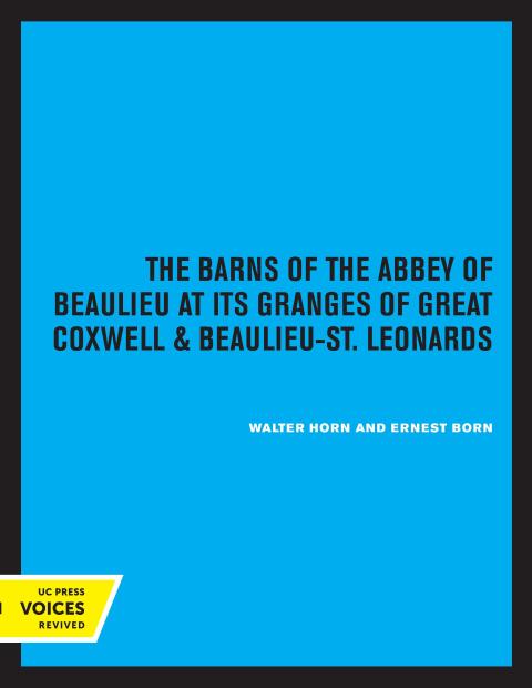 Cover image for book The Barns of the Abbey of Beaulieu