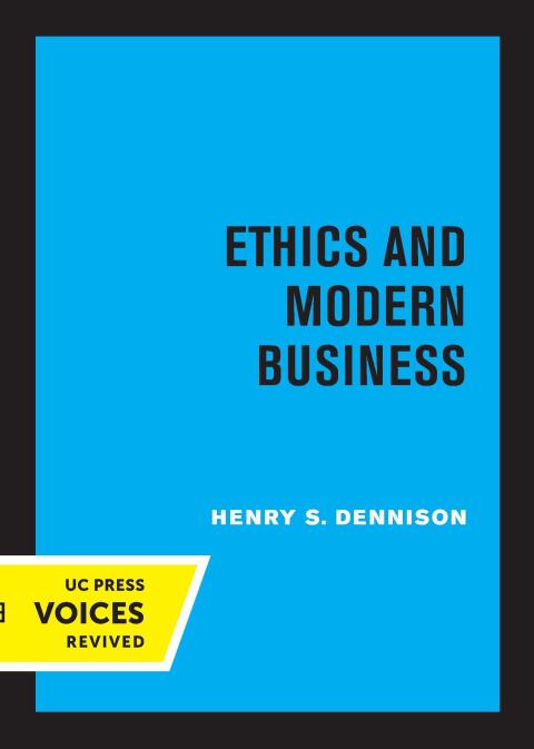 Cover image for book Ethics and Modern Business