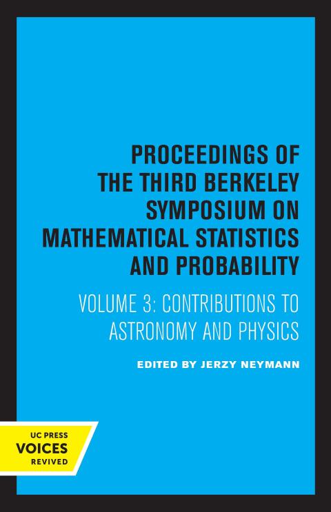 Cover image for book Proceedings of the Third Berkeley Symposium on Mathematical Statistics and Probability, Volume III