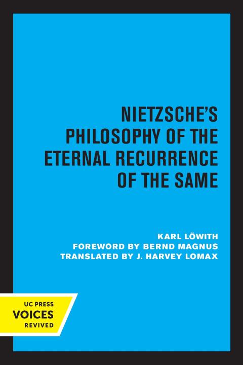 Cover image for book Nietzsche's Philosophy of the Eternal Recurrence of the Same