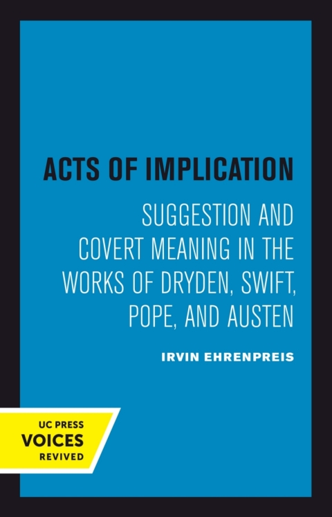 Cover image for book Acts of Implication
