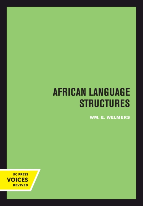 Cover image for book African Language Structures