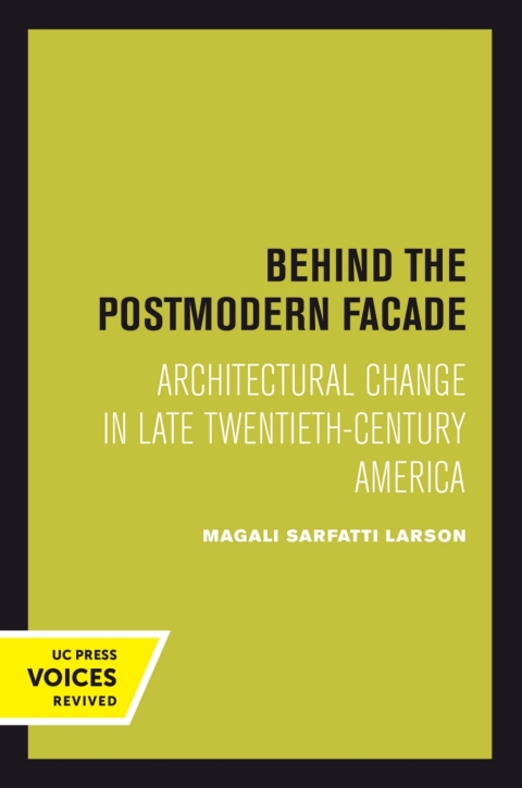 Cover image for book Behind the Postmodern Facade