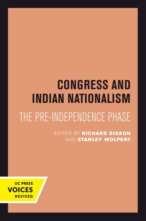 Cover image for book Congress and Indian Nationalism