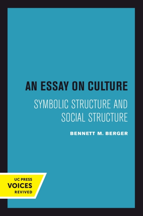 Cover image for book An Essay on Culture