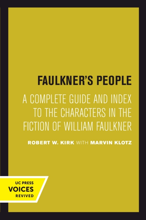Cover image for book Faulkner's People
