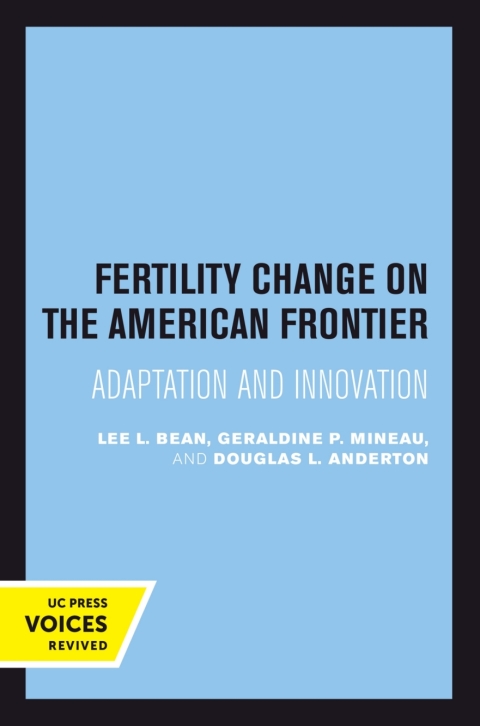 Cover image for book Fertility Change on the American Frontier