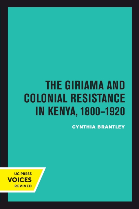 Cover image for book The Giriama and Colonial Resistance in Kenya, 1800â€“1920