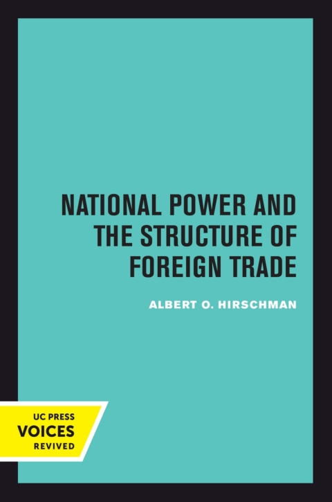 Cover image for book National Power and the Structure of Foreign Trade