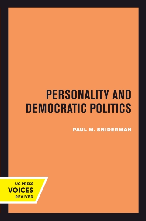 Cover image for book Personality and Democratic Politics