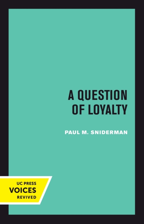 Cover image for book A Question of Loyalty