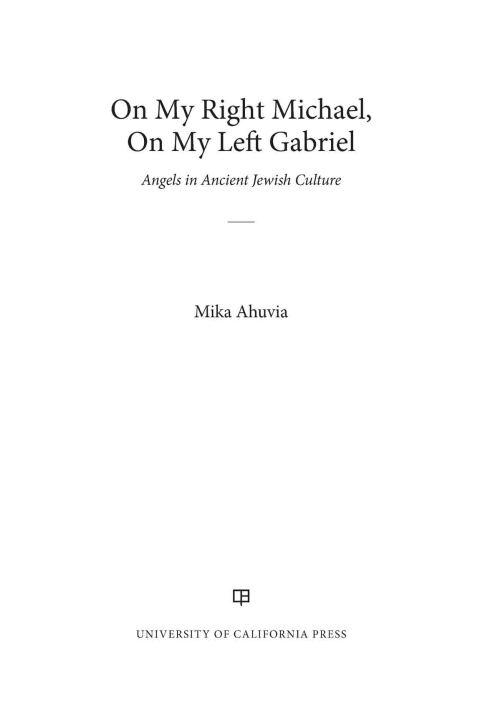 Cover image for book On My Right Michael, On My Left Gabriel