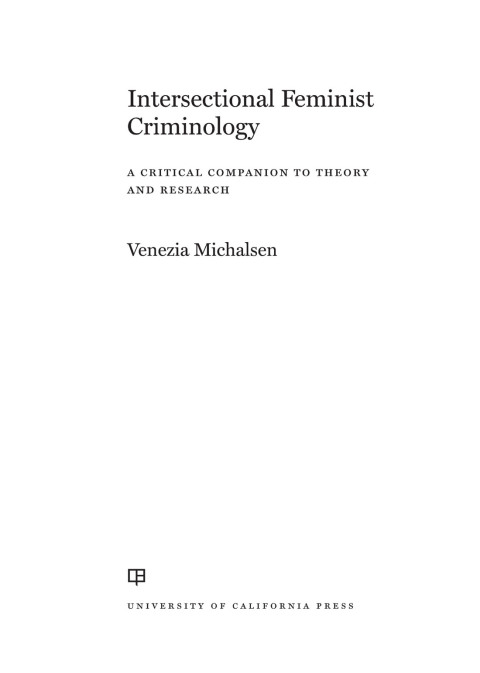 Cover image for book Intersectional Feminist Criminology