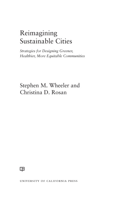 Cover image for book Reimagining Sustainable Cities