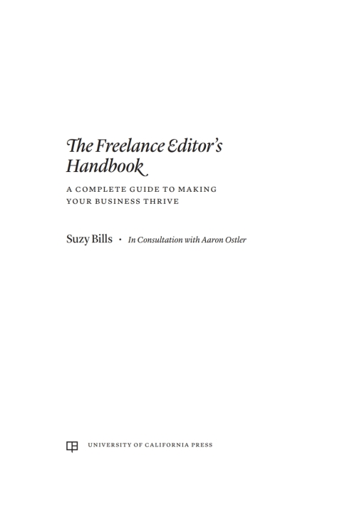 Cover image for book The Freelance Editor's Handbook