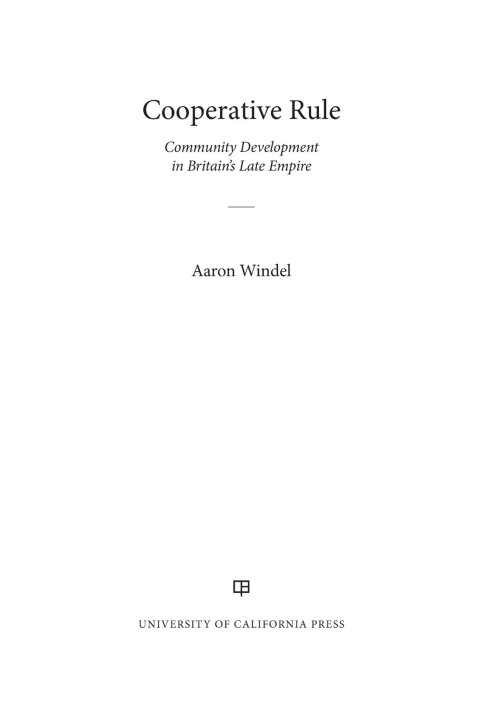 Cover image for book Cooperative Rule