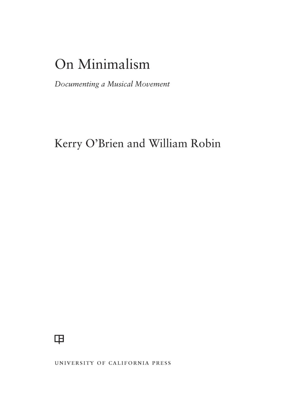 Reflowable On Minimalism; $38.79