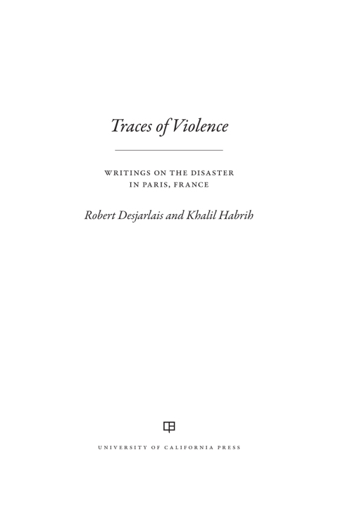 Cover image for book Traces of Violence