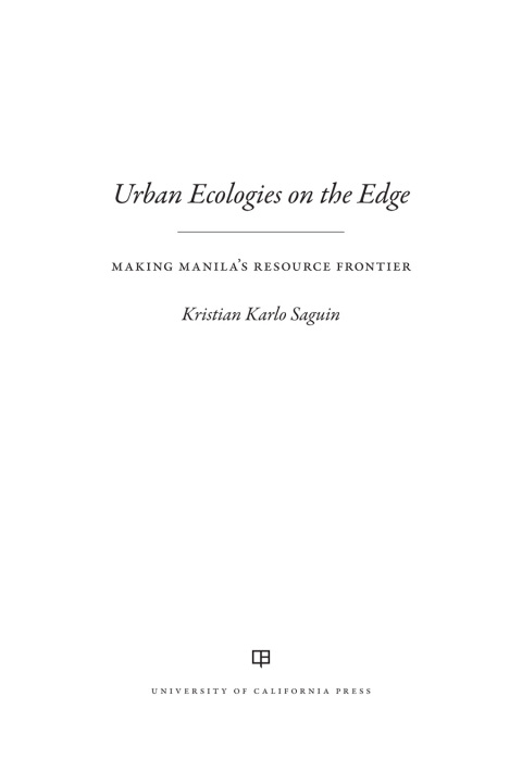 Cover image for book Urban Ecologies on the Edge