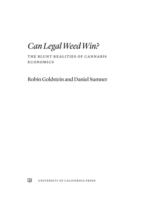 Cover image for book Can Legal Weed Win?