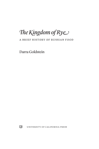Cover image: The Kingdom of Rye 1st edition 9780520383890