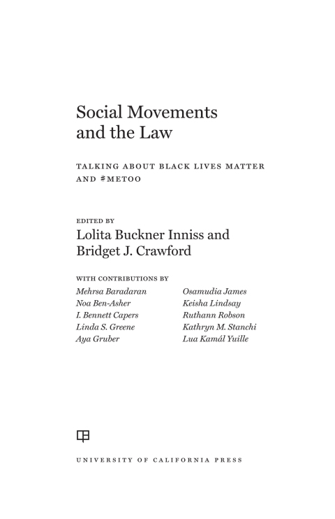 Cover image for book Social Movements and the Law