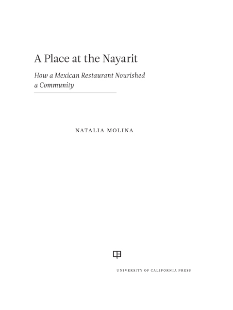 Cover image for book A Place at the Nayarit