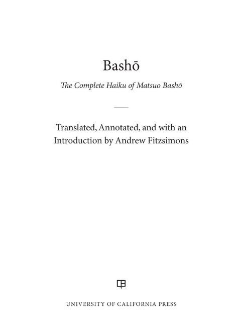 Cover image for book Basho