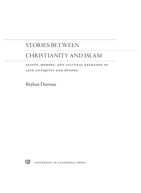 Cover image for book Stories between Christianity and Islam