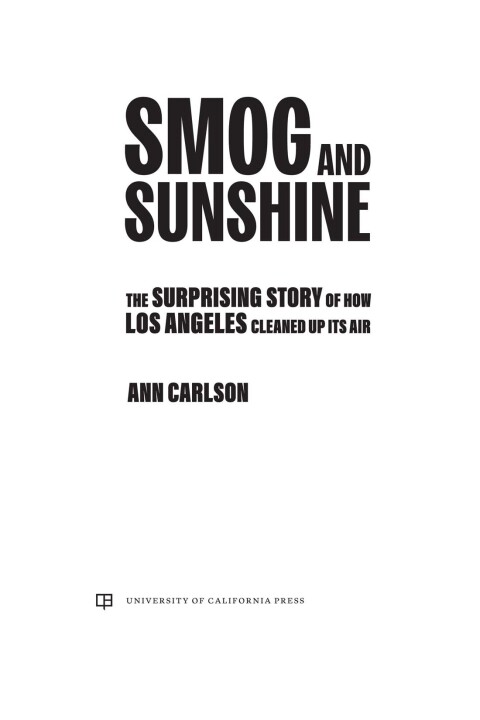 Cover image for book Smog and Sunshine