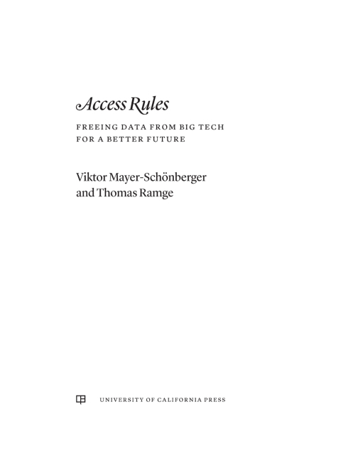 Cover image for book Access Rules