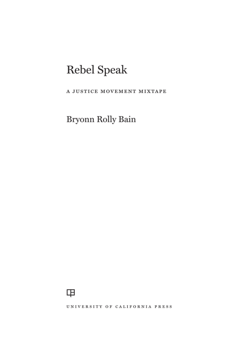 Cover image for book Rebel Speak
