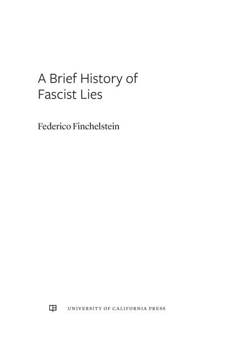 Cover image for book A Brief History of Fascist Lies