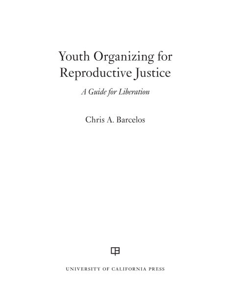 Cover image for book Youth Organizing for Reproductive Justice