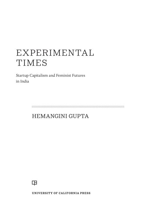 Cover image for book Experimental Times
