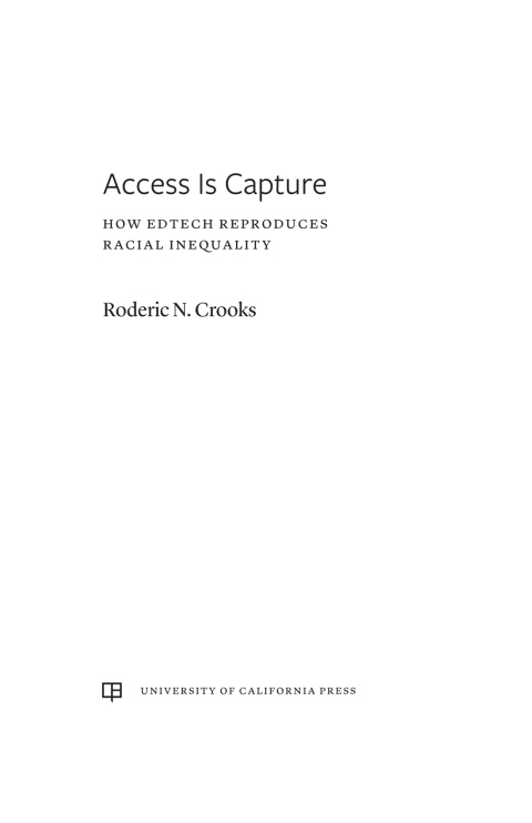 Cover image for book Access Is Capture
